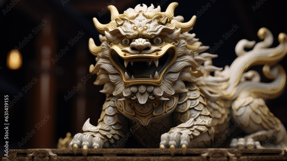 chinese dragon statue