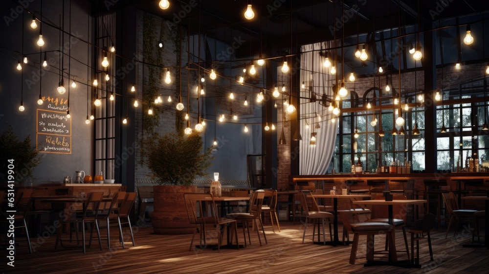 Cozy Bar with Stylish Indoor Furniture Design