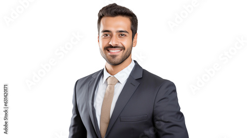 Professional West Asian man, ethnic groups, white background, transparent background  Generative AI photo