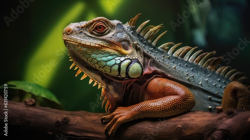 iguana on a tree © grocery store design