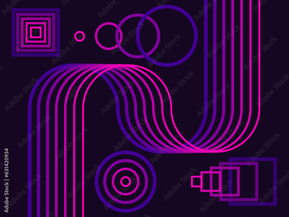 Vibrant Violet & Pink Vector Graphics: A Wide Range of Line Elements for Stunning Design Vibrant Violet & Pink Vector Graphics: A Wide Range of Line Elements for Stunning Design