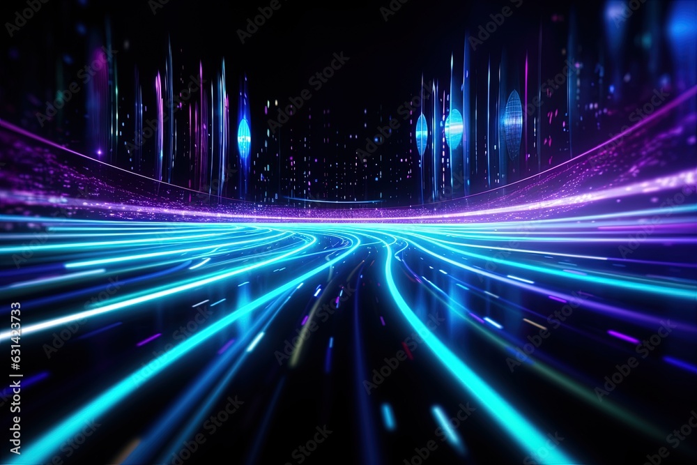 abstract futuristic background with pink blue glowing neon moving high speed wave lines and bokeh lights. Data transfer concept Fantastic wallpaper abstract futuristic background with pink blue glowing neon moving high speed wave lines and bokeh lights. Data transfer concept Fantastic wallpaper