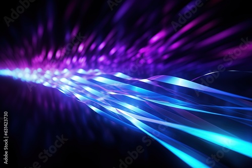 abstract futuristic background with pink blue glowing neon moving high speed wave lines and bokeh lights. Data transfer concept Fantastic wallpaper