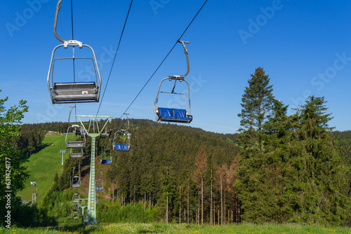 Ski lift in the german area called Rothaargebirge