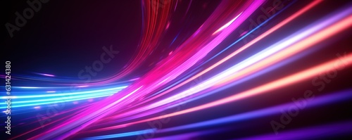 abstract futuristic background with pink blue glowing neon moving high speed wave lines and bokeh lights. Data transfer concept Fantastic wallpaper