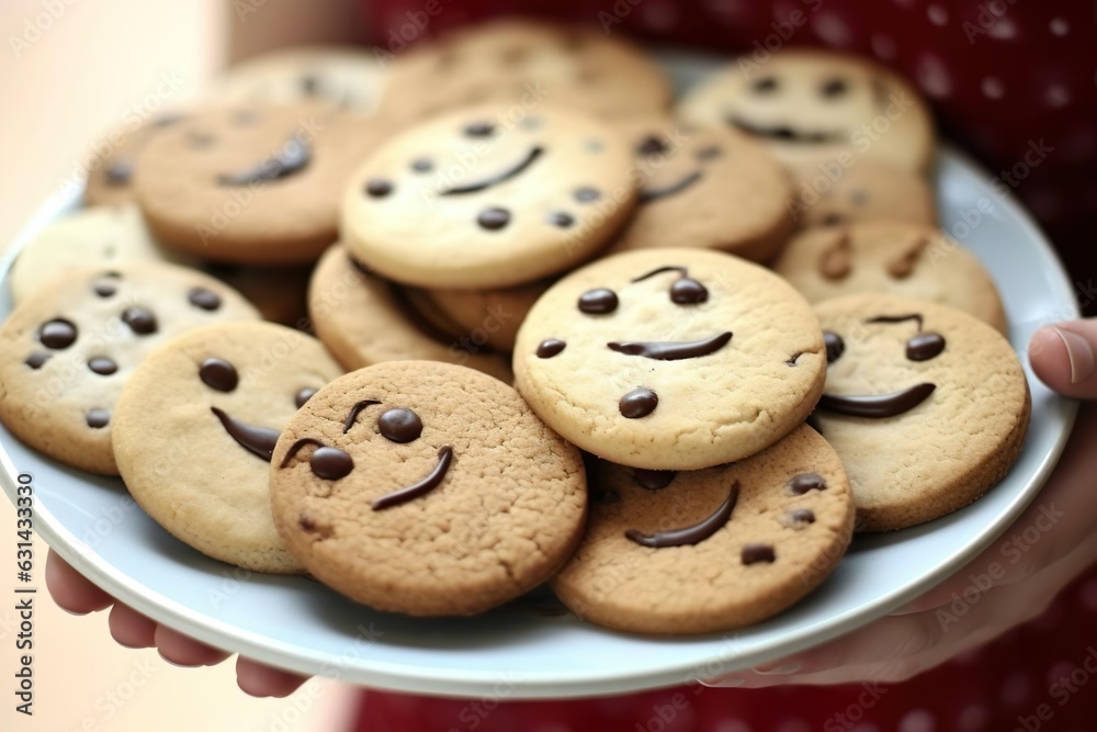happy face cookies