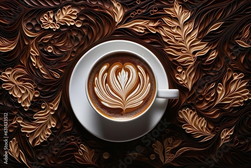 Coffees Hidden Motifs Create an intricate artwork