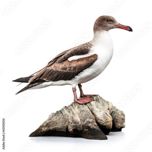 Audubons shearwater bird isolated on white. Generative AI