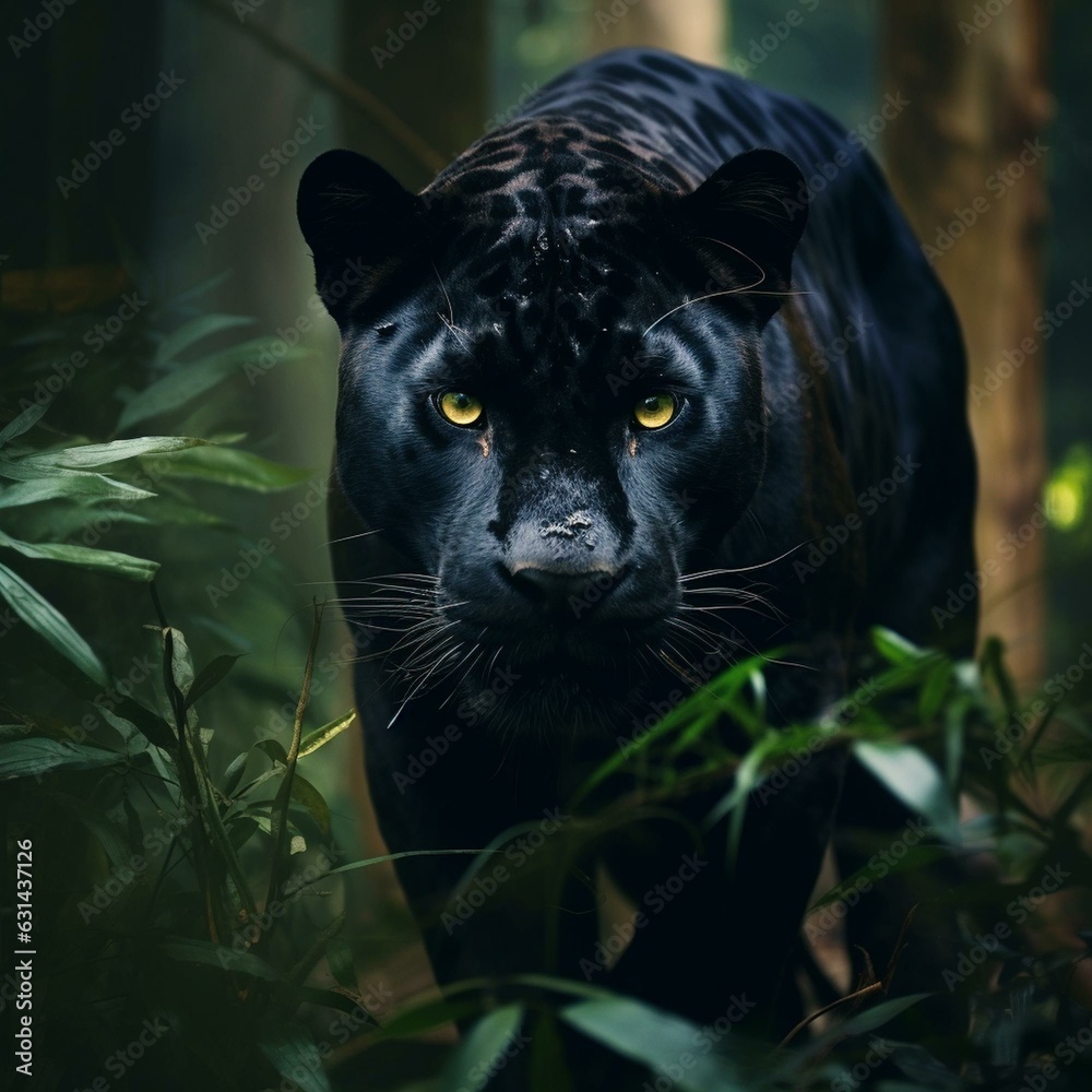 black panther animal big cat in jungle cinematic hd black panther animal big cat in jungle cinematic hd