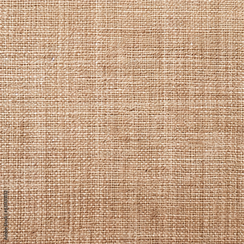 Brown Beige color sackcloth canvas empty background. woven texture. Created with generative AI.