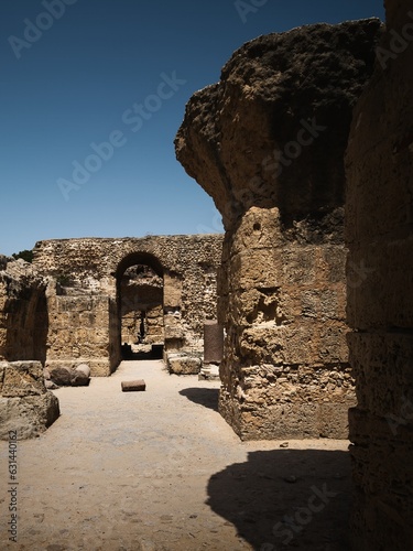 Carthage ruins of the Baths of Antoninus Pius, Tunisia, Africa