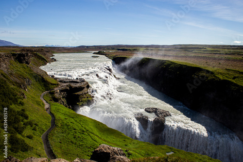 mountain river in the mountains on iceland