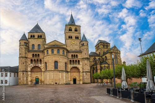 Awe-inspiring beauty of the High Cathedral of Saint Peter and Liebfrauenkirche (Church of Our Lady) in Trier, Rhineland-Palatinate. UNESCO World Heritage Site. The oldest church in Germany.