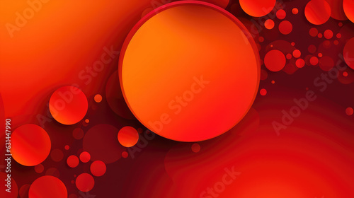 abstract orange background with circle