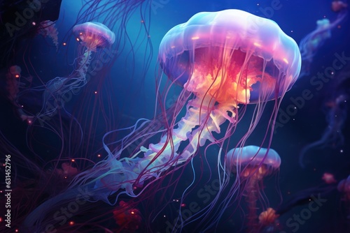 underwater jellyfish ocean exploration © 7oanna