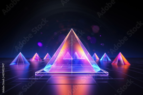 meatverse digital shapes 3d pyramids