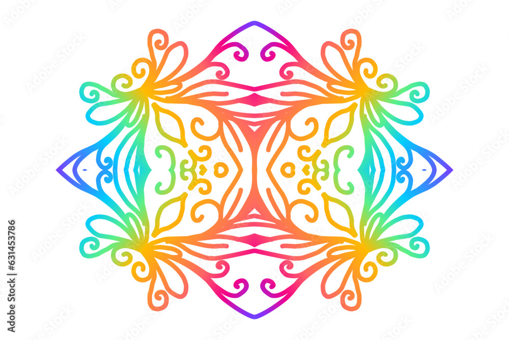 Beautiful classic design colourful background with flower leaf line art pattern of indonesian culture traditional batik Beautiful classic design colourful background with flower leaf line art pattern of indonesian culture traditional batik
