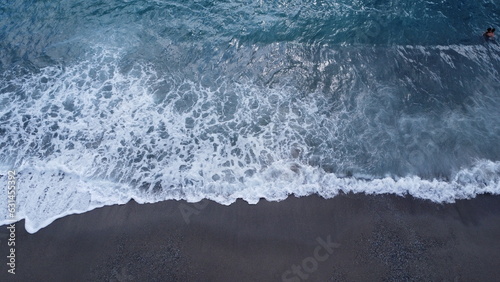 Sea Storm - Ocean water - wave on beach