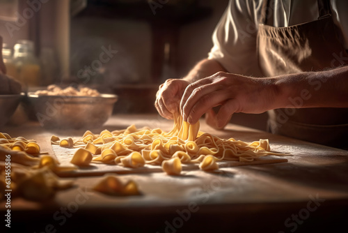 ingredients for preparing pasta penne spaghetti 