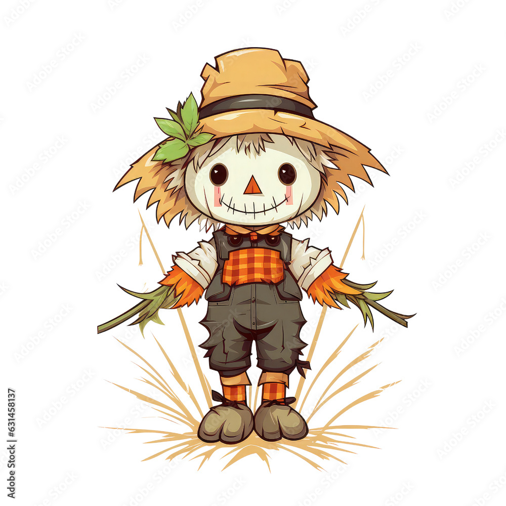 Fototapeta premium A sinister scarecrow