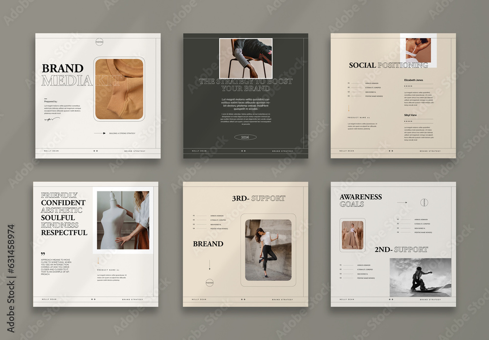 Social Media Post Layout Stock Template | Adobe Stock