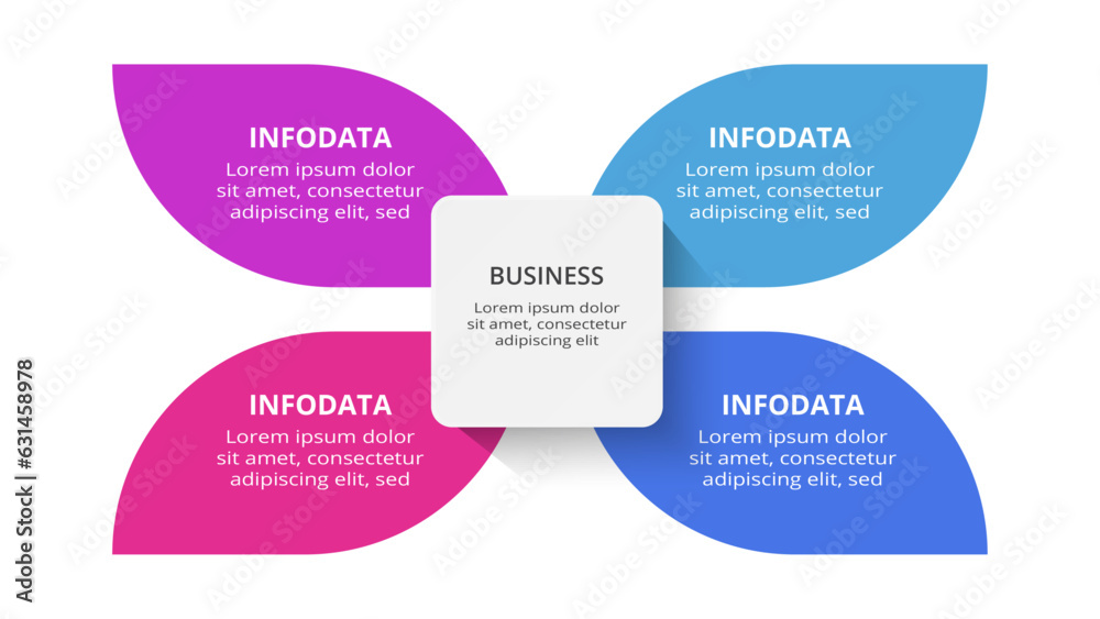 Rectangles infographic with 4 steps, options, parts or processes. Business data visualization. Rectangles infographic with 4 steps, options, parts or processes. Business data visualization.