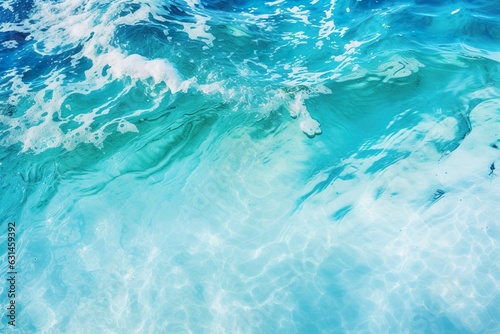 blue water background texture. Ai generative © W&S Stock
