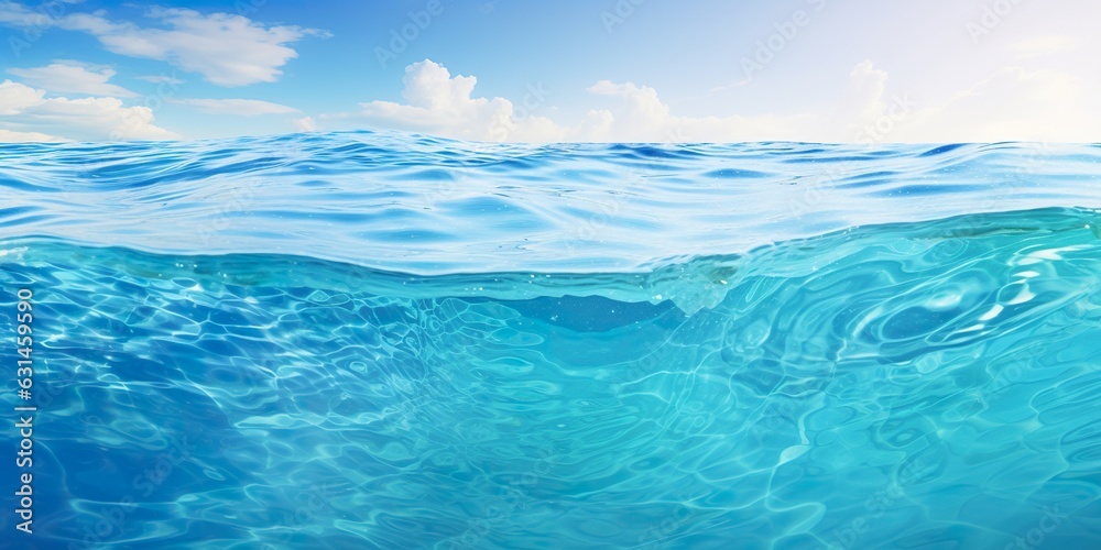 blue water background texture. Ai generative blue water background texture. Ai generative