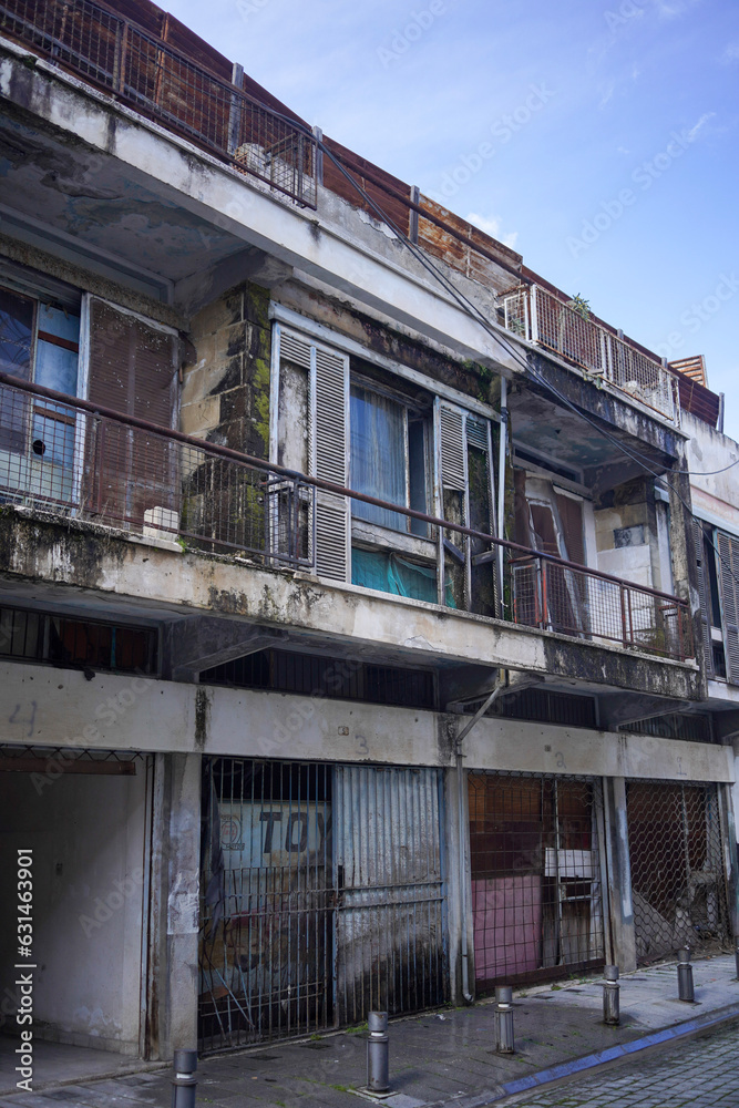 old abandoned building in Nicosia Cyprus