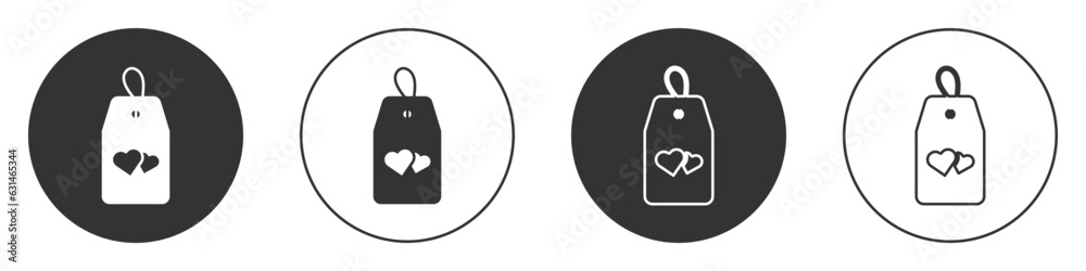 Black Please do not disturb with heart icon isolated on white background. Hotel Door Hanger Tags. Circle button. Vector Black Please do not disturb with heart icon isolated on white background. Hotel Door Hanger Tags. Circle button. Vector
