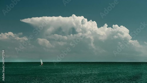 4K.60fps.Fantastic colorful dramatic sky with clouds.Perfect for cinema, background.Timelapse.