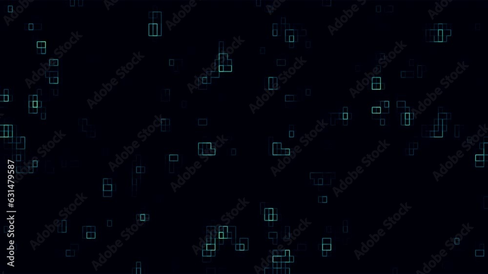 Tech Code Animation Background Code digital data in technology, animation background. light on motion ...