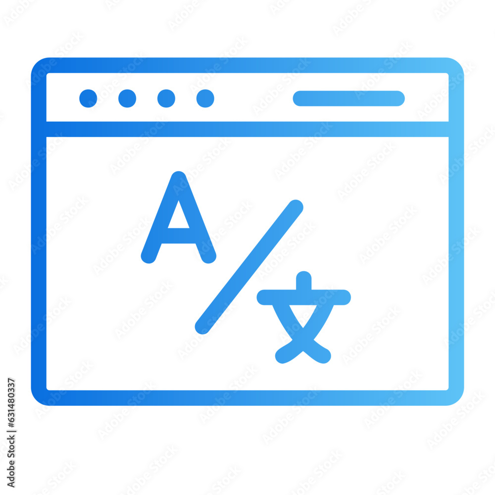 web page gradient icon web page gradient icon