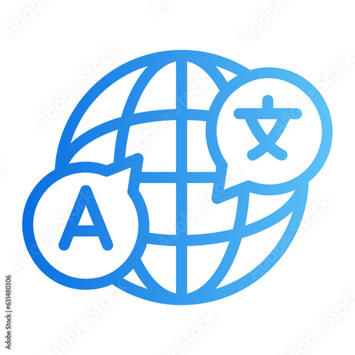 language gradient icon