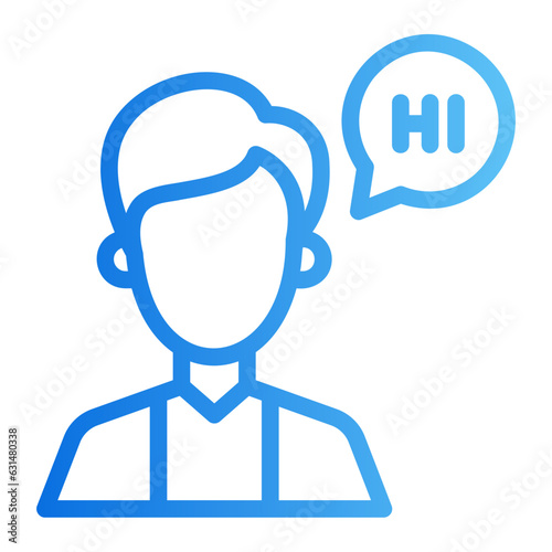 translator gradient icon