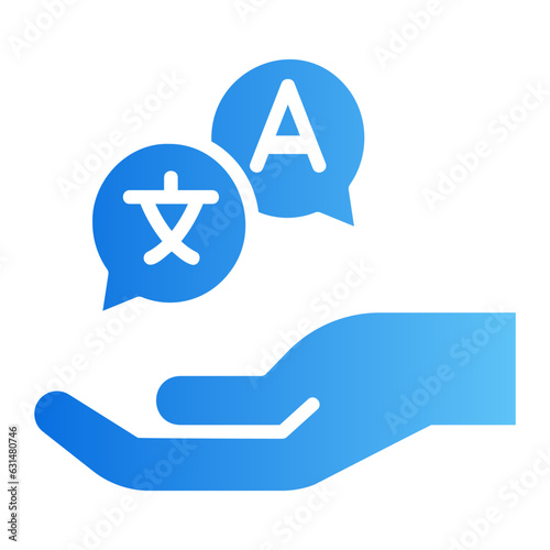translator gradient icon