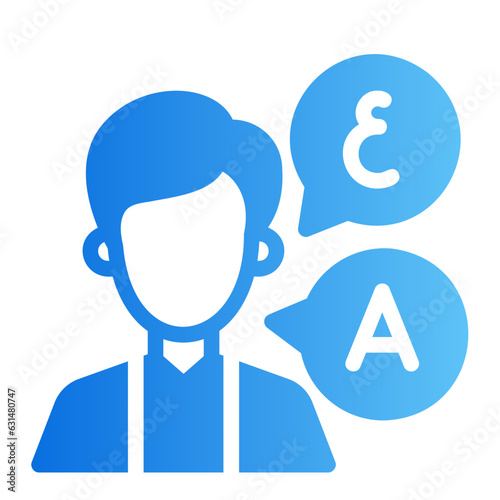 translator gradient icon