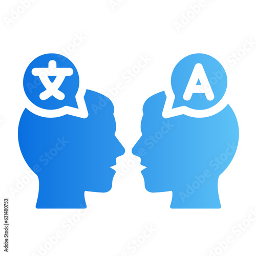 translator gradient icon