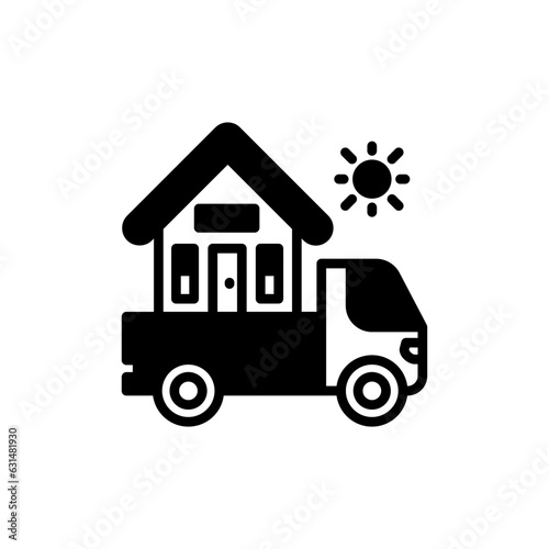 Moving Home icon in vector. Illustration