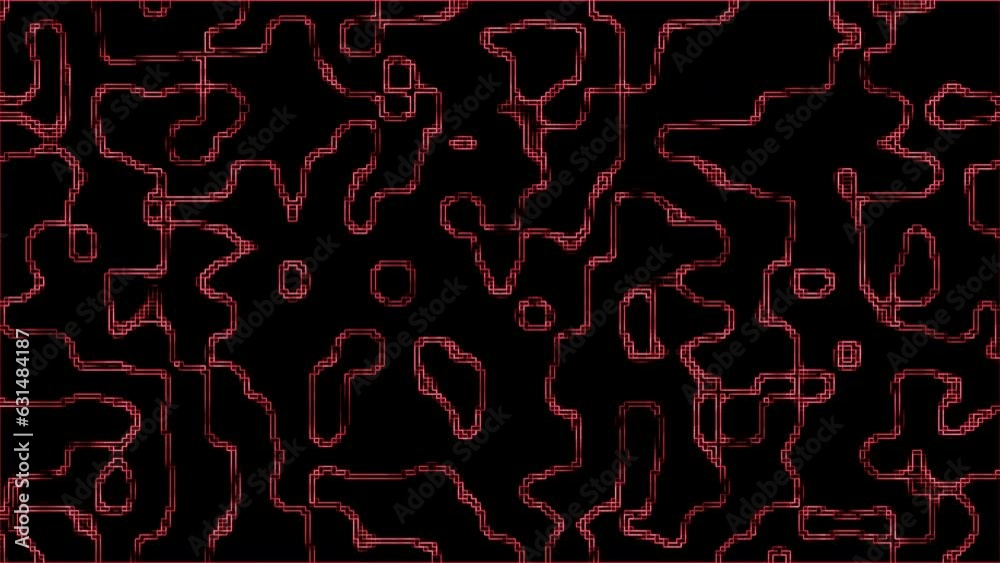Abstract red digital data light animation surface on digital on particle background. Abstract red digital data light animation surface on digital on particle background.