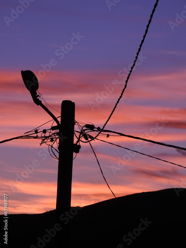 Colorful sky with lovely sunset background. Generous Ramadan