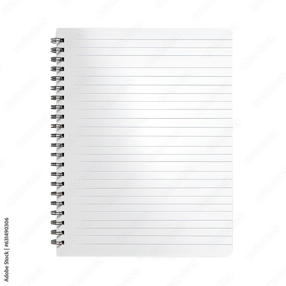 Blank notebook with lines Blank notebook with lines