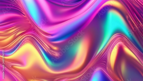 abstract background with neon color waves