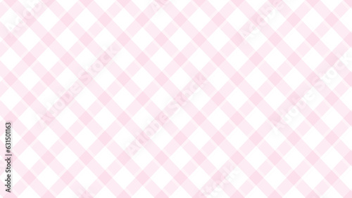 Diagonal pink checkered in the white background 
