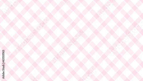 Diagonal pink checkered in the white background	