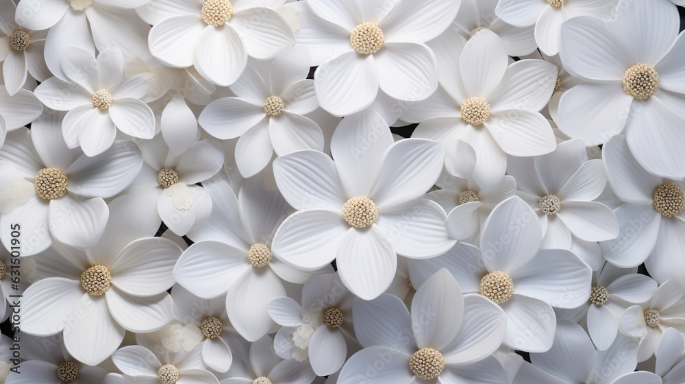 White flowers texture background. Design art