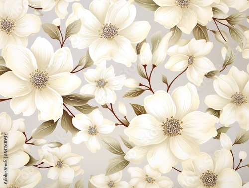 White flowers texture background. Design art