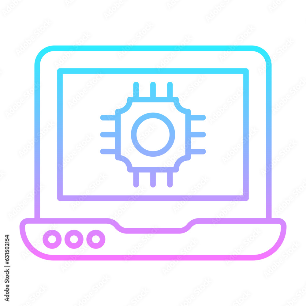 World Working Gradient Icon World Working Gradient Icon