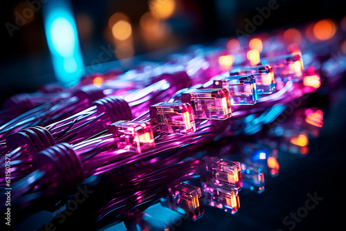 fiber optical cable in a dark color