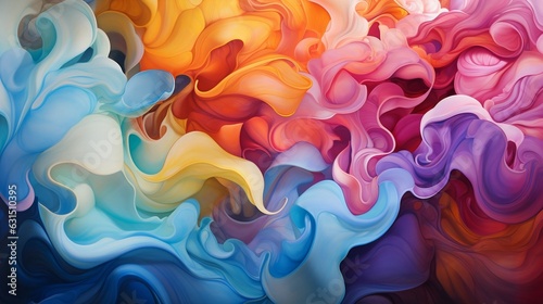 A vibrant technicolor dreamscape of swirling colors, abstract shapes, and endless possibilities